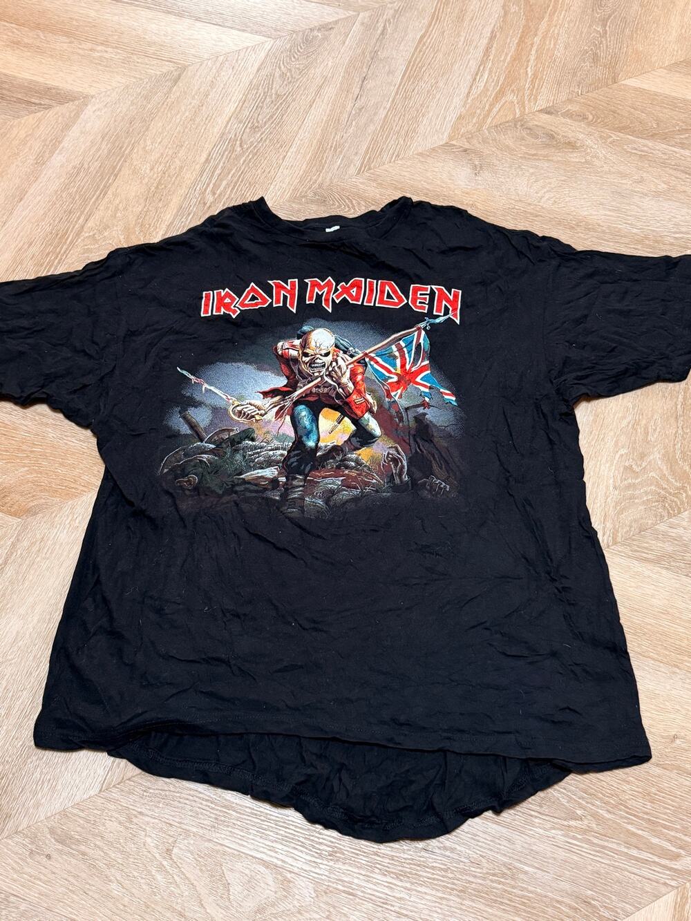 Iron Maiden The Trooper Eddie Black Graphic Band Tee 2XL